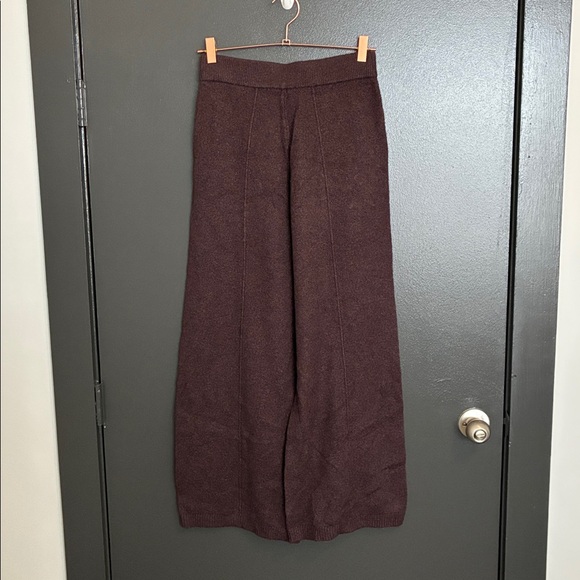 NWT Haven Well Within Organic Cotton Blend Pintuck Wide Leg Pants Brown Sz XS - Picture 4 of 7